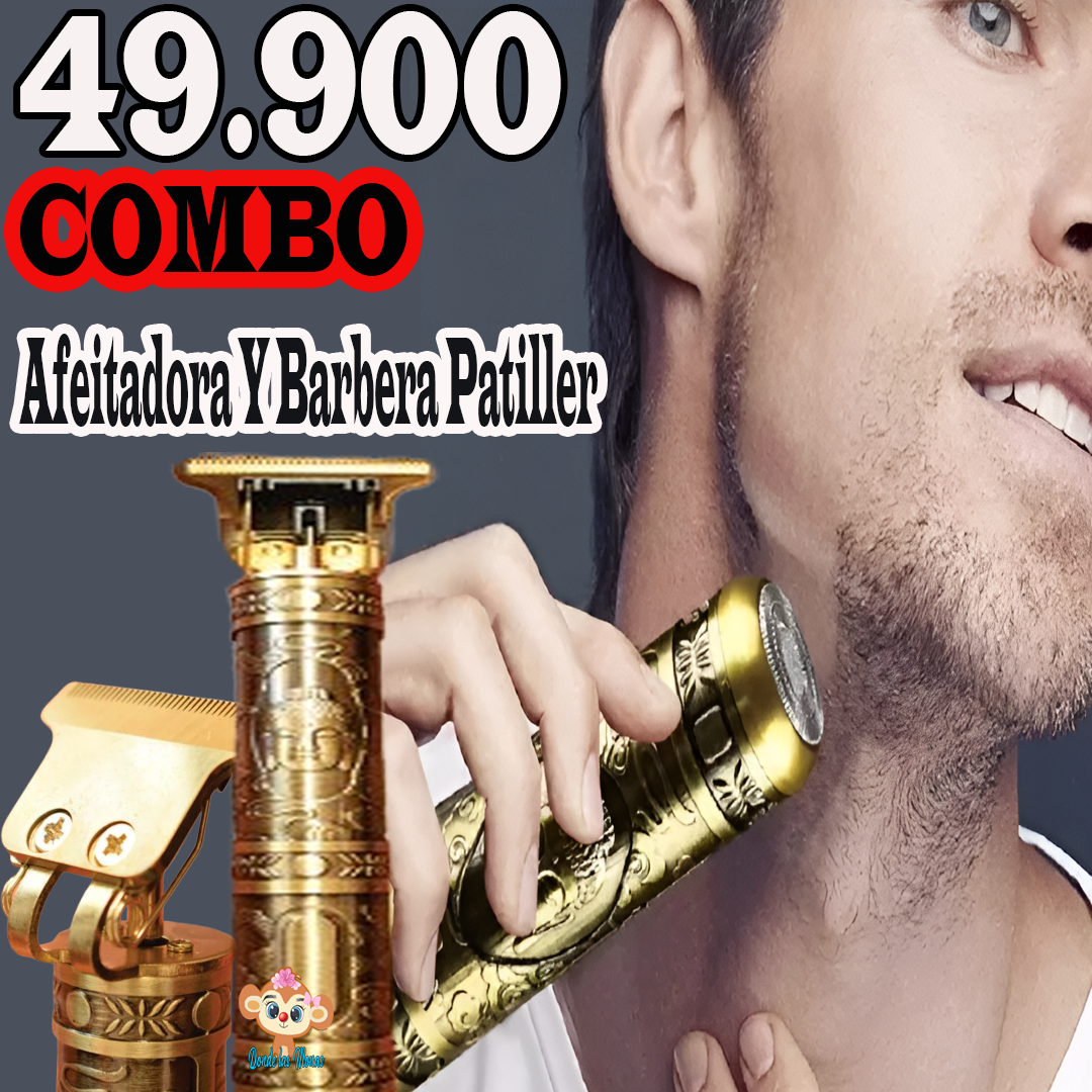 Combo Mini Afeitadora Y Barbera Patillera