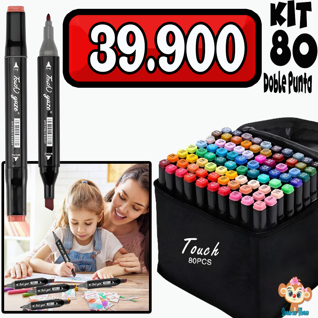 KIT 80 MARCADORES