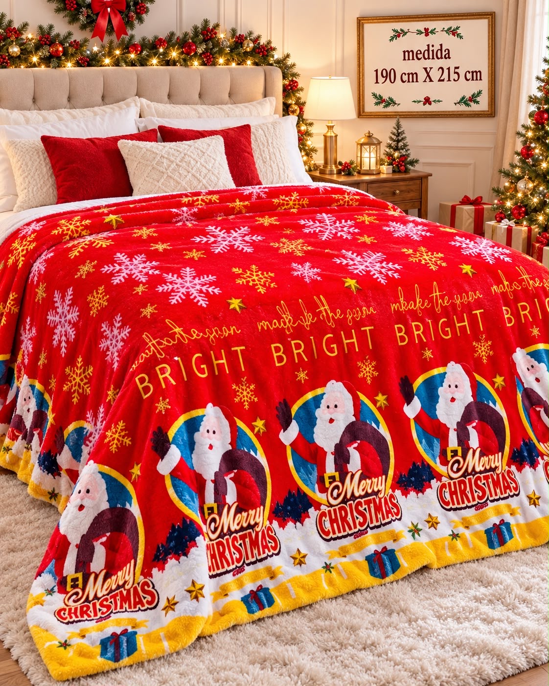 COBIJAS NAVIDEÑAS NUEVA COLECCION 2026