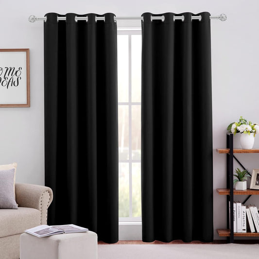 CORTINAS  JUEGO COMPLETO 2 PANELES ANTILUZ- BLACKOUT