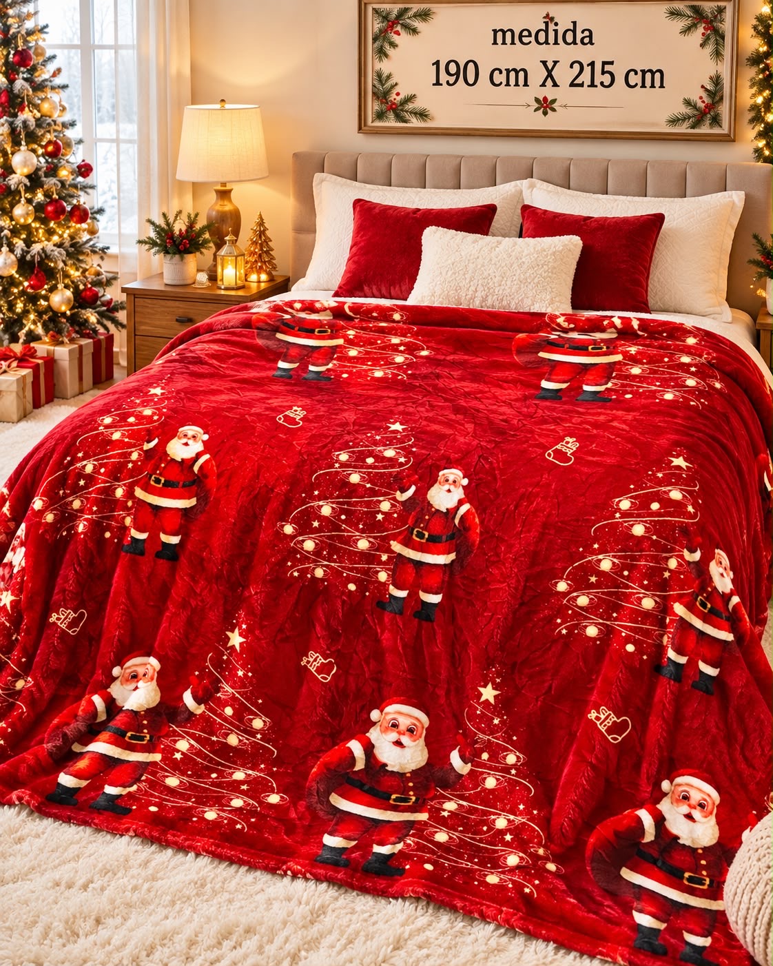 COBIJAS NAVIDEÑAS NUEVA COLECCION 2026