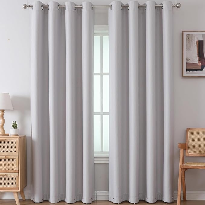 CORTINAS  JUEGO COMPLETO 2 PANELES ANTILUZ- BLACKOUT
