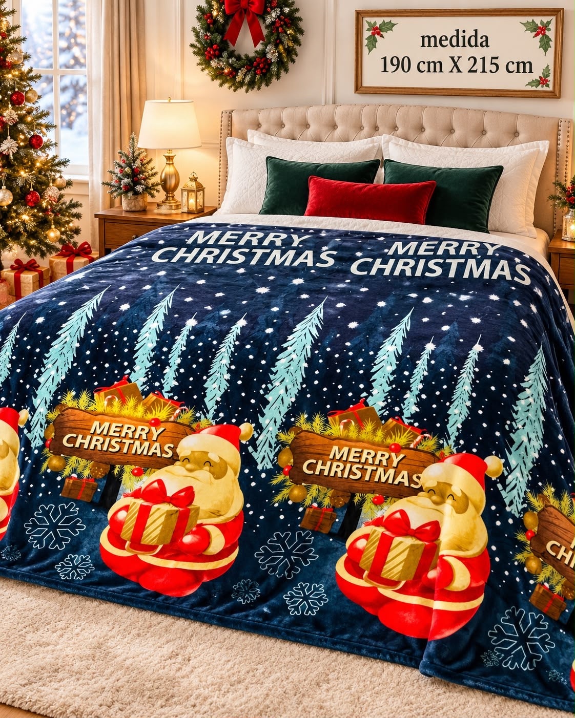 COBIJAS NAVIDEÑAS NUEVA COLECCION 2026