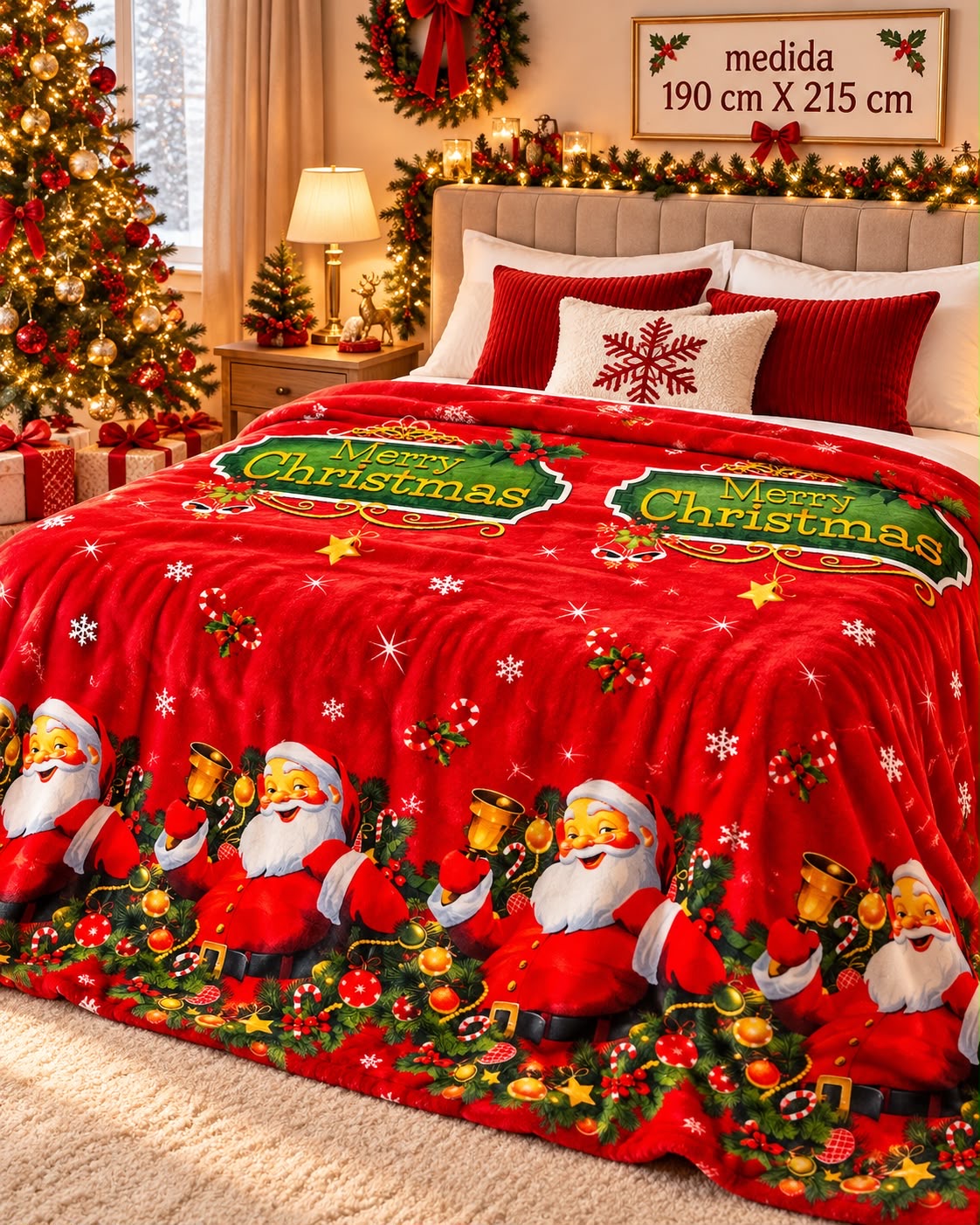 COBIJAS NAVIDEÑAS NUEVA COLECCION 2026