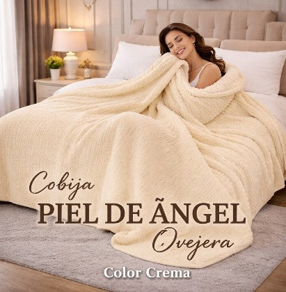COBIJA OVEJERA DOBLE FAZ PIEL DE ANGEL