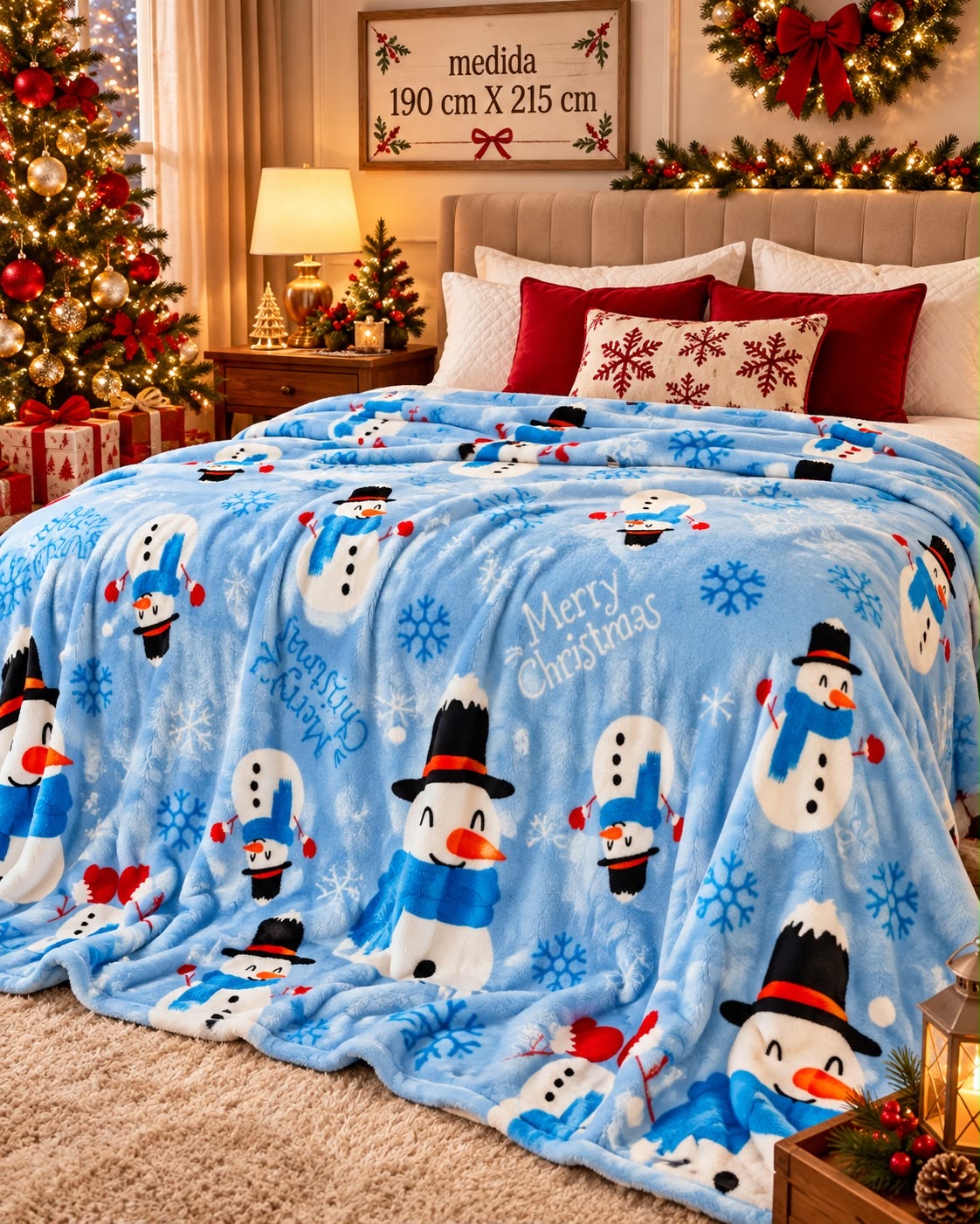 COBIJAS NAVIDEÑAS NUEVA COLECCION 2026