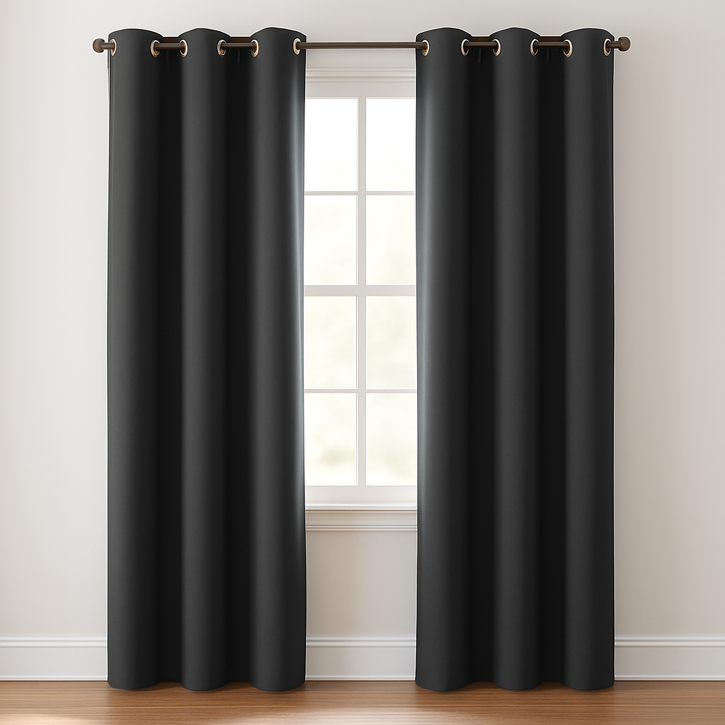 CORTINAS  JUEGO COMPLETO 2 PANELES ANTILUZ- BLACKOUT