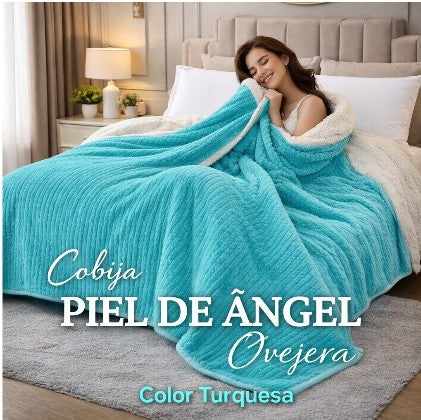 COBIJA OVEJERA DOBLE FAZ PIEL DE ANGEL