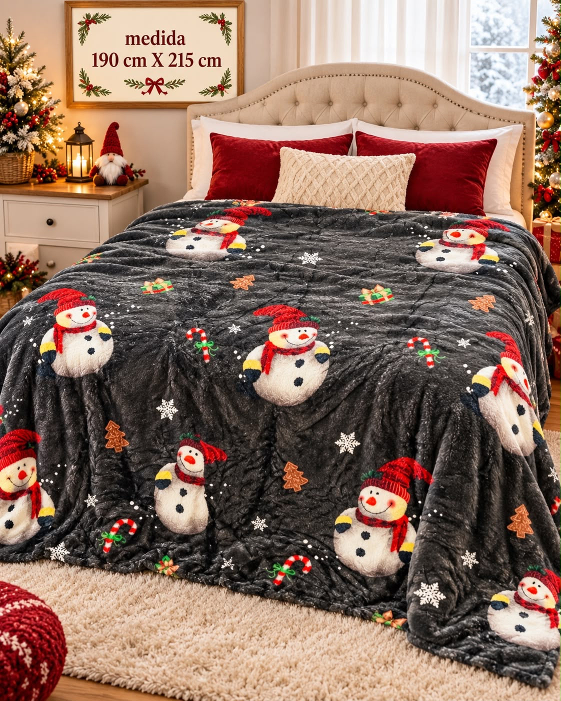 COBIJAS NAVIDEÑAS NUEVA COLECCION 2026