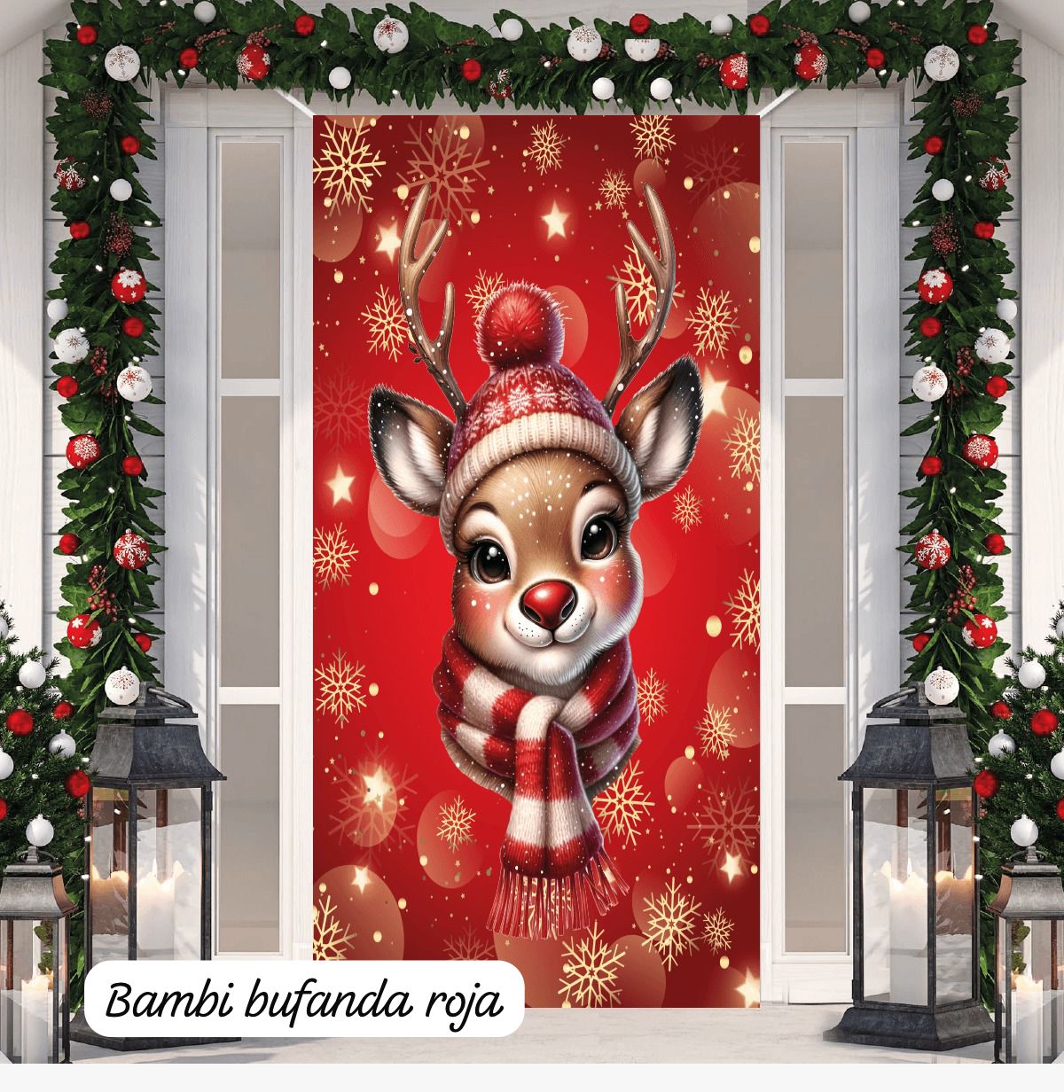FUNDAS NAVIDEÑAS PARA PUERTAS 2026 LIQUIDACION
