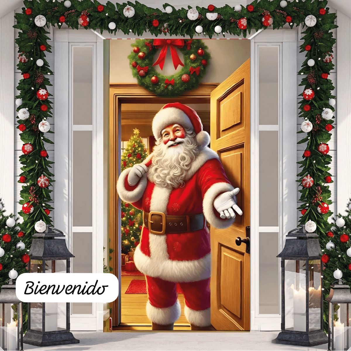 FUNDAS NAVIDEÑAS PARA PUERTAS 2026 LIQUIDACION