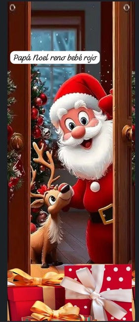 FUNDAS NAVIDEÑAS PARA PUERTAS 2026 LIQUIDACION