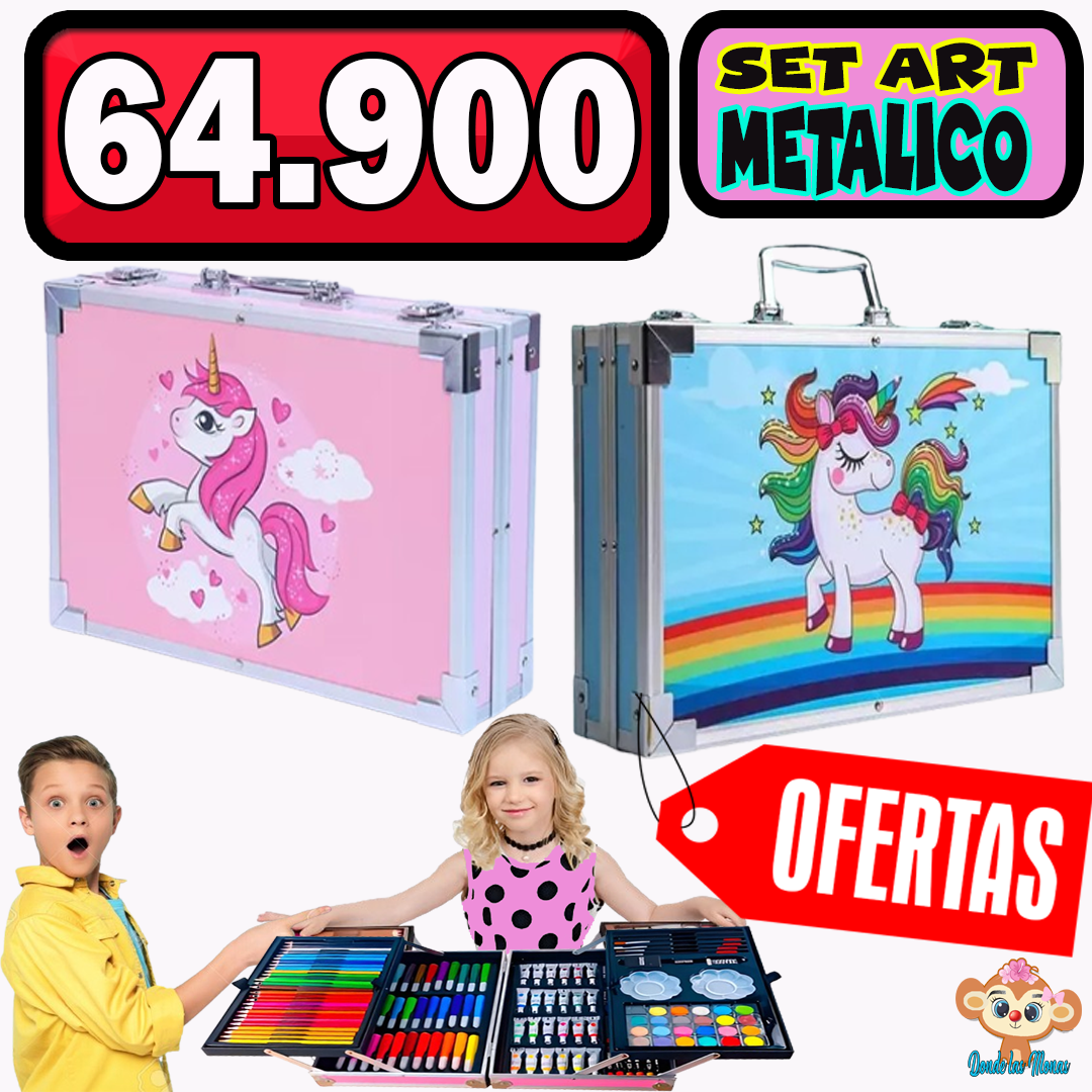 SET ART METALICO 145 PIEZAS