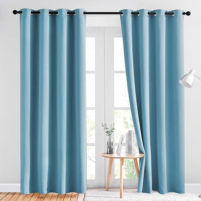 CORTINAS  JUEGO COMPLETO 2 PANELES ANTILUZ- BLACKOUT
