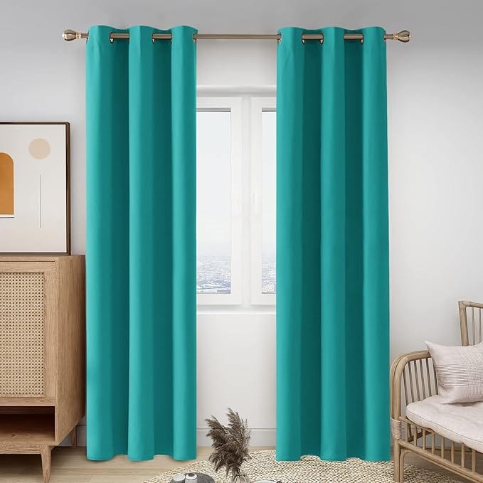 CORTINAS  JUEGO COMPLETO 2 PANELES ANTILUZ- BLACKOUT