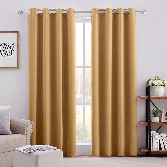 CORTINAS  JUEGO COMPLETO 2 PANELES ANTILUZ- BLACKOUT