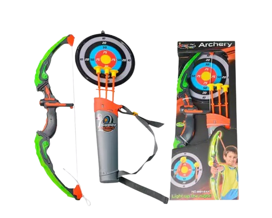 KIT ARCO Y FLECHA + ESTUCHE TIRO AL BLANCO