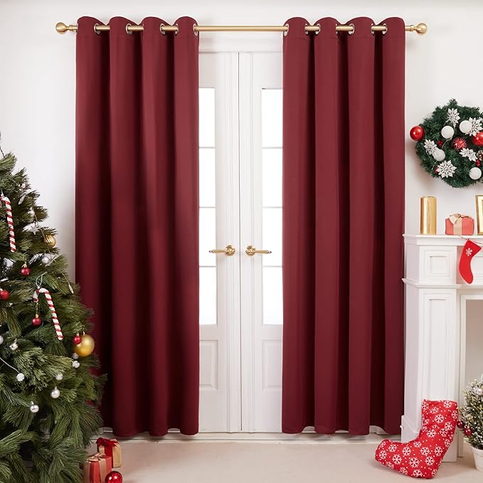 CORTINAS  JUEGO COMPLETO 2 PANELES ANTILUZ- BLACKOUT